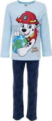 Produktbild von Paw Patrol Schlafanzug Baumwolle Nachtanzug Homewear Pyjama für Kinder Blau 6 Jahre