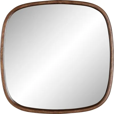 Produktbild von Housecraft Living Nyko Spiegel/ Wandspiegel Quadratisch 50x50 cm Holz Braun