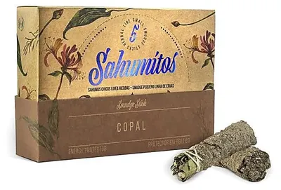 Produktbild von Sagrada Madre Sahumitos Smudge Copal pro 5 in Displaybox – 18 x 4 x 12 cm