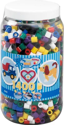 Produktbild von HAMA Maxi Perlen Vollton Dose 1.400Stück