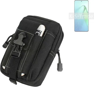 Produktbild von K-S-Trade Gürtel Tasche kompatibel mit Oppo Reno8 Pro+ Gürteltasche Holster Schutz Hülle Handy Hülle Smartphone outdoor Handy-Hülle schwarz