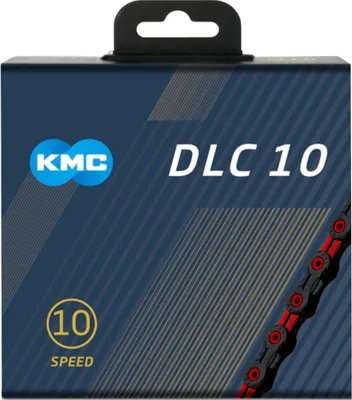 Produktbild von KMC Fahrradkette DLC10, 10-Fach, 116 Glieder , Schwarz Rot