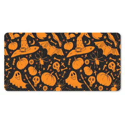 Produktbild von MuchoWow® Mauspad Mousepad Halloween - Orange - Muster 60x30 cm - Mousepads - Maus Mat - Pad - Mausunterlage - Nachhaltig