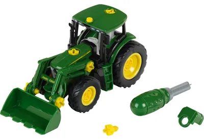 Immagine prodotto di Theo Klein John Deere Traktor mit Frontlader und Gewicht, Spielzeugfahrzeug, Auto, Spielzeug, Kinder, 3903