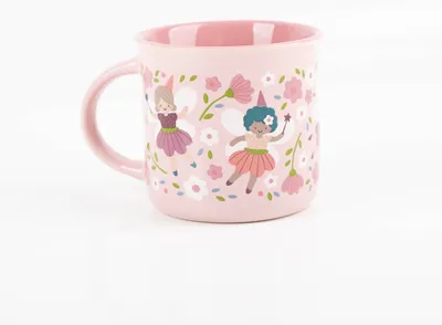 Produktbild von Kindertasse Feen Keramik 250ml rosa | Grafik Werkstatt