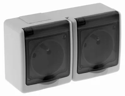 Produktbild von Pawbol D3612GG1 Hermetische Steckdose Grau 2-polig