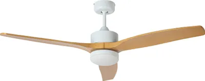 Image de JATA JVTE4232 Ventilateur de plafond avec lumière à 6 vitesses. Avec télécommande. Programmable. Faible consommation. Très silencieux. Utilisation : hiver / été