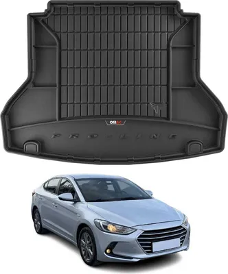 Image de Tapis De Coffre Pour Hyundai Elantra 2016-2020 TPE Noir