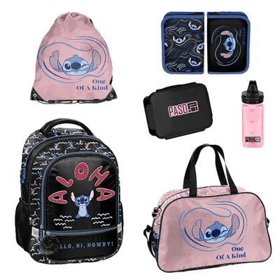 Zdjęcie produktu dla Zestaw szkolny 6-elementowy Plecak Stitch One of a kind Paso