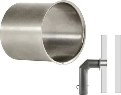 Produktbild von Ofenrohr-Wandfutter Bertrams Ø 120 mm blank silber