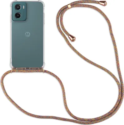 Produktbild von Handykett für Motorola Moto G55 Hülle mit Kordel Handyhülle mit Band in Rainbow