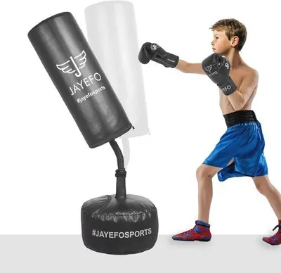 Productafbeelding van Famanu Standaard bokszakset voor kinderen - Verstelbare en duurzame bokshandschoenen voor vechtsporten