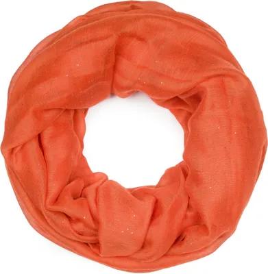 Produktbild von styleBREAKER Damen Loop Schal mit Glitzer-Effekt | Einfarbiger Schlauchschal aus weicher Viskose | Leicht & Elegant | 87 x 93 cm