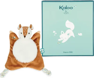 Imagen del producto de Kaloo, mantita de peluche Nathan, el cervatillo - extremadamente suave, ideal para abrazar, 24 cm