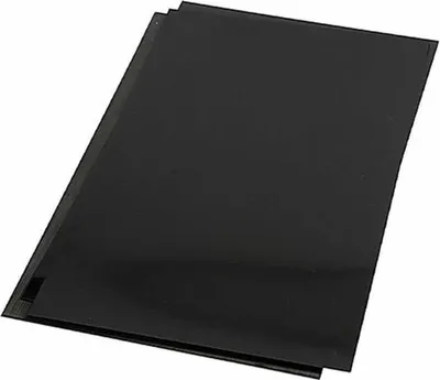 Produktbild von Yosan undurchsichtige Einbanddeckel aus Polypropylen 300 Mikron a4 schwarz -pack 100u-.