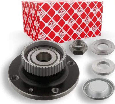 Produktbild von FEBI BILSTEIN Radlagersatz Hinten Links Hinten Rechts passend für PEUGEOT 206 Schrägheck (2A/C) Schrägkugellager 129mm 34923