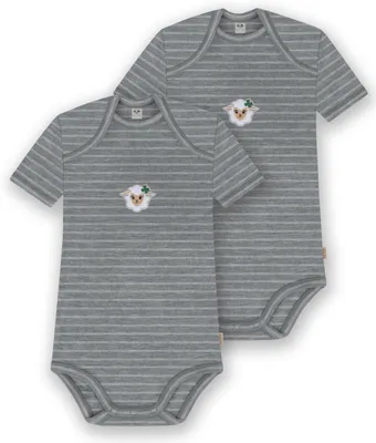 Produktbild von normani 2er Set Baby Merino Body Kurzarm