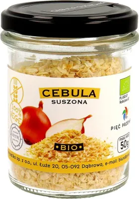 CEBULA SUSZONA BEZGLUTENOWA BIO 50 g - PIĘĆ PRZEMIAN