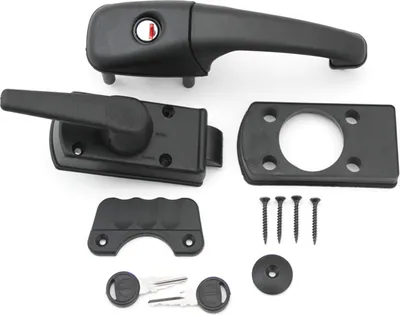 ZADI M1 Türschloss Für Wohnwagen & Caravan - Cremeweiß Mit Zylinder & 2 Schlüsseln