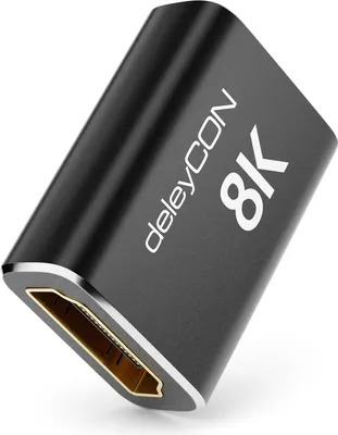 Produktbild von deleyCON 8K HDMI 2.1 Kupplung 48G, 8K@60Hz, 4K@120Hz - Schwarz