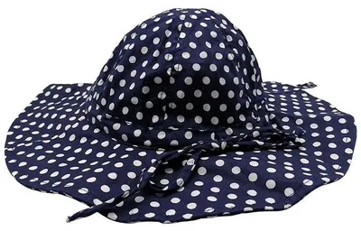 Produktbild von Blaue Babymütze mit weißen Punkten