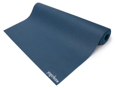 Produktbild von yogabox Studio Yogamatte Premium - in Deutschland hergestellt - blau 200 x 80 x 0,45 cm