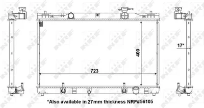 Produktbild von Kühler, Motorkühlung NRF 53587