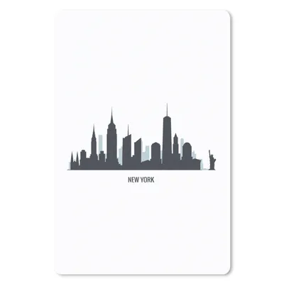 Produktbild von MuchoWow® Mauspad Mousepad New York - USA - Skyline 40x60 cm - Mousepads - Maus Mat - Pad - Mausunterlage - Schreibtisch Accesoire
