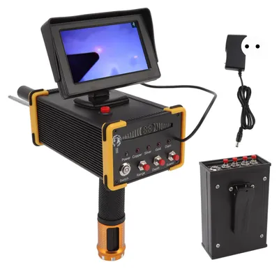 Produktbild von 15 m tiefe Metalldetektor Gold Finder Scanner Geräte -Suchbereich 1000 m mit GR8000 -Bildschirm Yellow Edge 100‑240V EU -Stecker