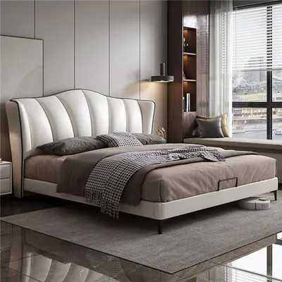 Produktbild von Betten Textil Hotel Luxus Polster Sitz Leder Italien Designer Bett Schlafzimmer