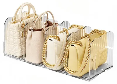 Image de Pannaux de séparation réglables pour le rangement de sacs à main, lot de 4