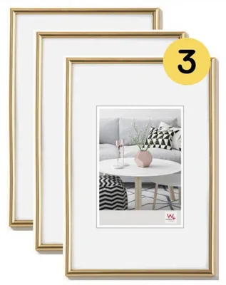 Fotorahmen-Set 3er, gold, 13x18 cm, Kunststoff