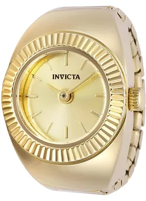 Obrázek produktu pro Invicta Mini 48947 Dámské Hodinky - Quartz Hnutí - Nerezová Ocel se Zlatým Ciferníkem - 17 mm