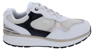 Produktbild von Joya Sneaker Tina III White-Gold JY121A, Glattleder und Mesh, Active-Sohle, Fußbett zum Wechseln 38 1/3