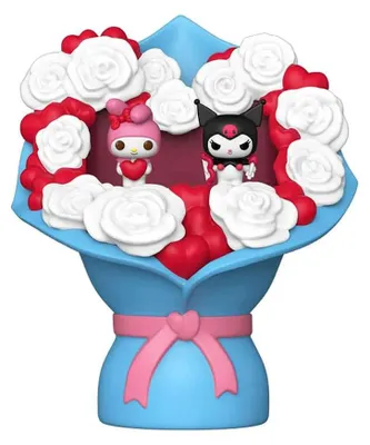 Produktbild von Sanrio Bitty POP! Bouquet Vinyl Figuren My Melody & Kuromi (Valentine) 4 cm