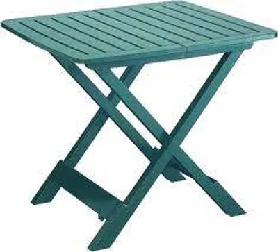 Obrázok produktu pre Skladací záhradný stôl „Tevere“ zelený, rozmery 79 x 72 x 70 cm (výška) – hmotnosť 7,3 kg