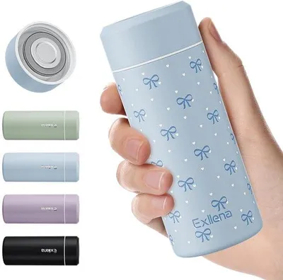Zdjęcie produktu dla Mini termos ze stali nierdzewnej o pojemności 250 ml z zamknięciem ze stali nierdzewnej