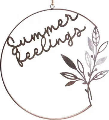 Produktbild von Dekoring Wanddeko mit Schriftzug und Zweigen für Sommerdekoration