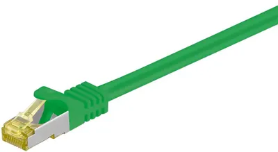 Produktbild von goobay RJ45 Patchkabel CAT 6A S/FTP PiMF 500 MHz mit CAT 7 Rohkabel grün 15 m