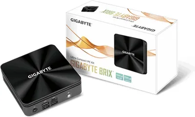 Produktbild von GIGABYTE GB-BRI7-10710, Mini-PC Barebone, BGA 1528, DDR4-SDRAM, PCI Express, Ethernet/LAN