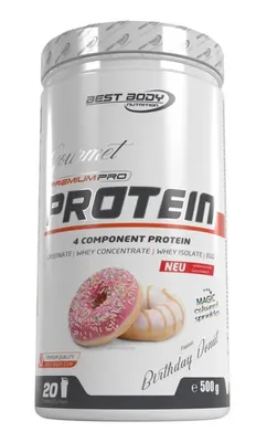 Produktbild von Best Body Gourmet Premium Pro Protein - 500g Birthday Donut