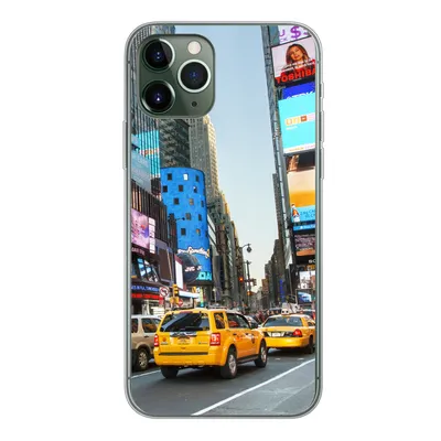 Produktbild von MuchoWow® Handyhülle Schutzhülle Hülle für iPhone 11 Pro New York - Taxi - Gelb Silikon Softcase Handy Hülle - Handy