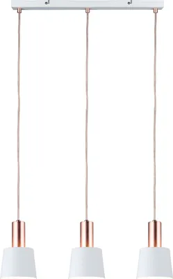 Produktbild von PAULMANN Pendelleuchte 60 W Paulmann 79657 Weiß, Kupfer matt