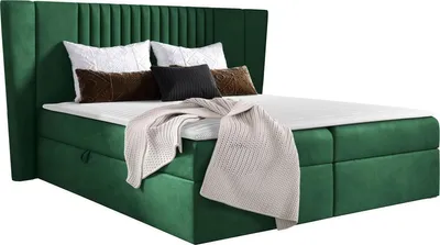 Produktbild von MIRJAN24 Boxspringbett Spark, Doppelbett mit zwei Bettkästen für die Bettwäsche, Ehebett mit Topper und Kopfteil (Magic Velvet 2225, Größe: 180x200 cm)