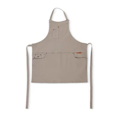 Produktbild von Dutchdeluxes Indigo Jeans - Grill- oder Küchenschürze - 5 Taschen - Beige
