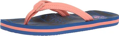 Produktbild von Reef Mädchen Little AHI LITE Zehentrenner, Mehrfarbig (Navy/Coral Nco), 25/26 EU