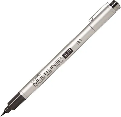 Obrázok produktu pre Copic Mulitliner SP, Čierna, Jemná, Strieborná, Kolo, Atrament na pigmentovej báze, 10 mm