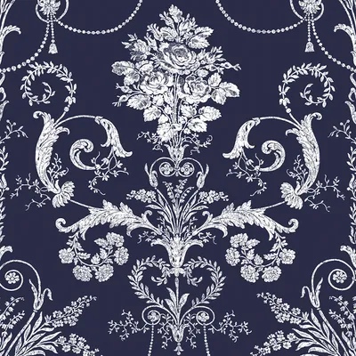 Produktbild von Vliestapete 113386 Laura Ashley Josette Blau