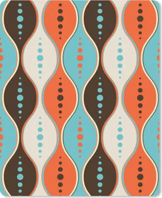 Produktbild von MuchoWow® Mauspad Mousepad Retro - Kreis - Design 30x40 cm - Mousepads - Maus Mat - Pad - Mausunterlage - Mausmatten
