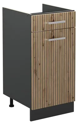 Zdjęcie produktu dla Szafki kuchenne Vicco R-Line Dąb artisan/Antracyt 40 cm bez blatu roboczego, Model 61021